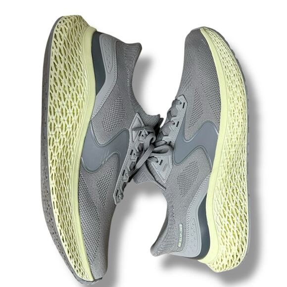 SKECHERS Sneakers 3D Energy POLZAR Hands Free Slip-Ins Size 13 Mens Gray Lime - Picture 5 of 13